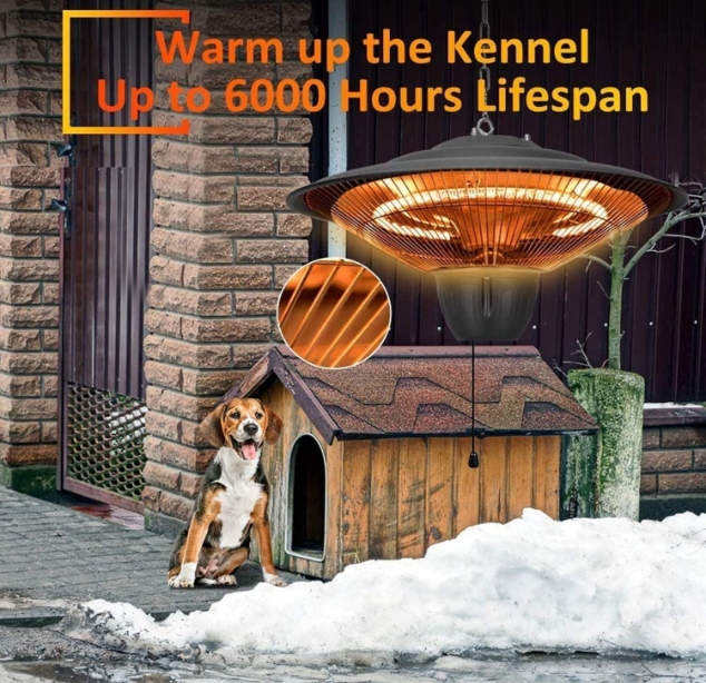 Waterproof infrared table heater